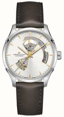 Hamilton Jazzmaster Open Heart Auto (40mm) Silver Dial / Brown Leather Strap H32675551