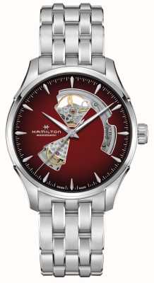 Hamilton Jazzmaster Open Heart Auto (40mm) Red Dial / Stainless Steel Bracelet H32675170