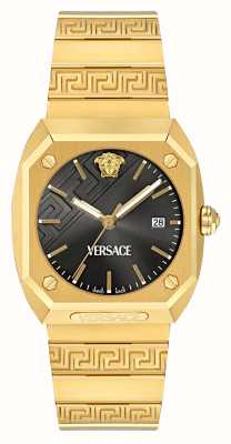 Versace ANTARES (41.5mm) Black Dial / Gold-Tone Stainless Steel Bracelet VE8F00424