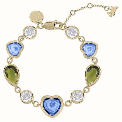 Radley Jewellery Sloane Street 18ct Gold Plated Coloured Heart Stone Set Bracelet RYJ3392S