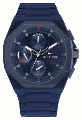 Tommy Hilfiger Men's Neo (44mm) Blue Dial / Blue Silicone Strap 1792122