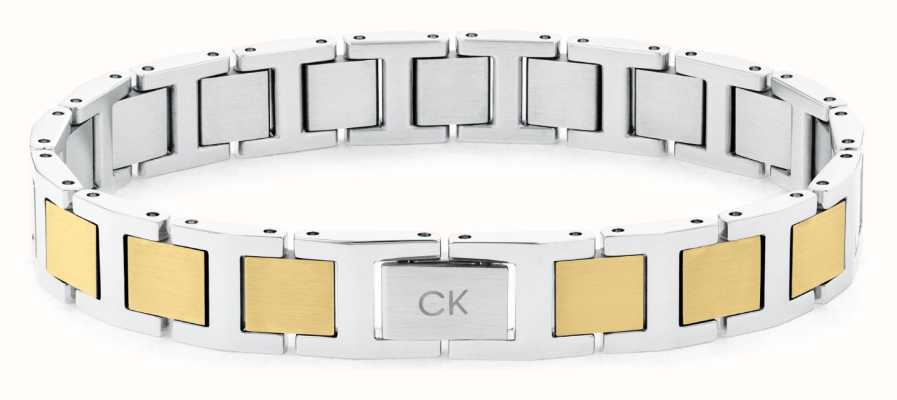 Calvin Klein Men's Enhance Two-Tone Stainless Steel Bracelet 35100009