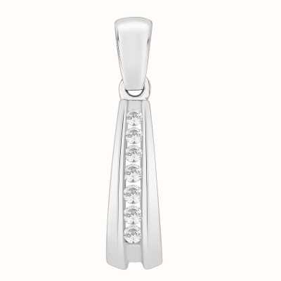 Perfection Crystals Channel Set Line Pendant (0.25ct) P3077-SK