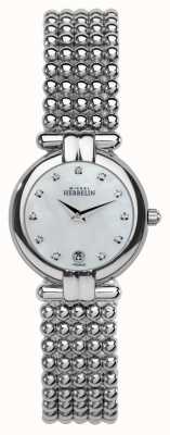 Herbelin Women's Steel Perle, Crystal, Pearl Dial 16873/B59