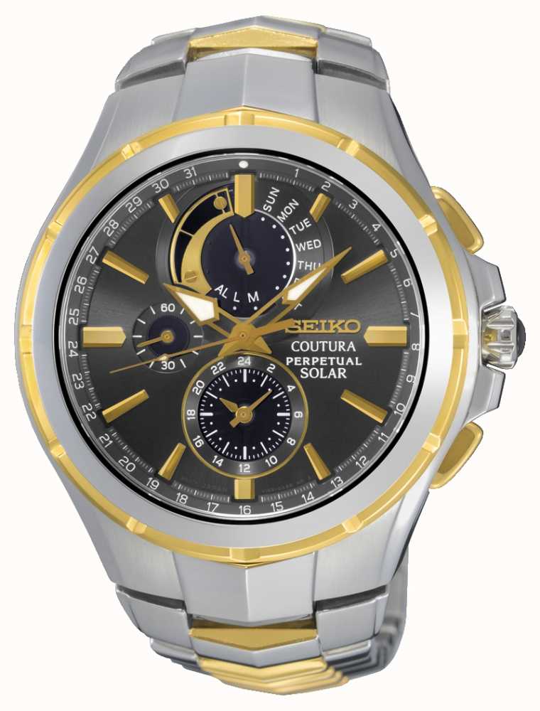 Seiko Mens Coutura Perpetual Solar SSC376P9 First Class Watches USA
