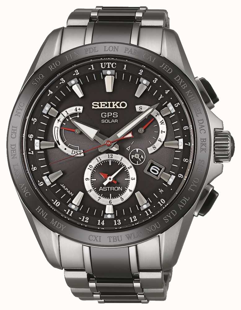 Seiko Astron GPS Mens Titanium/Ceramic Ion Plated Two Tone SSE041J1 ...