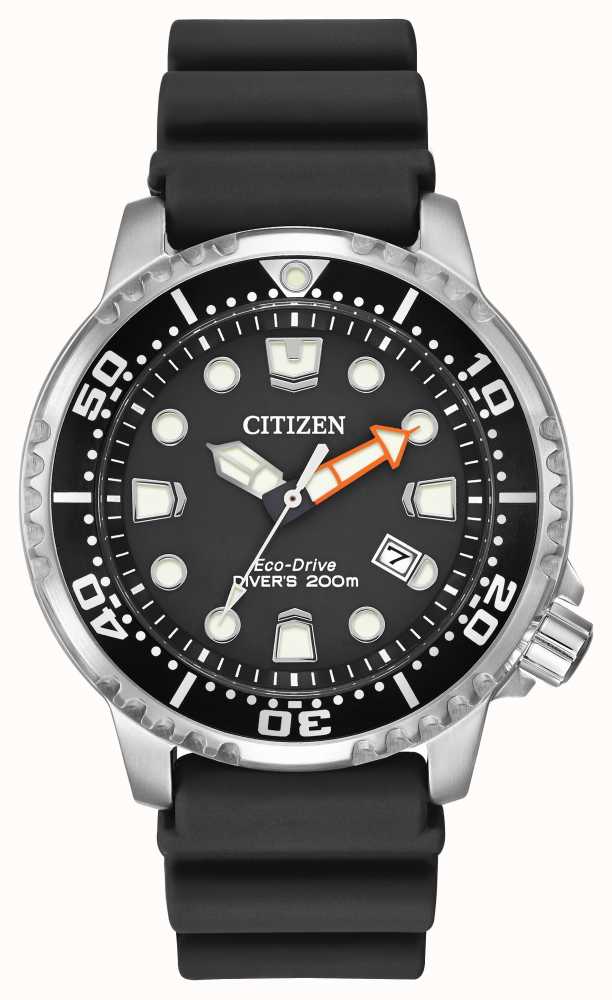 Citizen Eco-Drive Promaster Diver Black Rubber Strap BN0150-28E - First  Class Watches™ USA