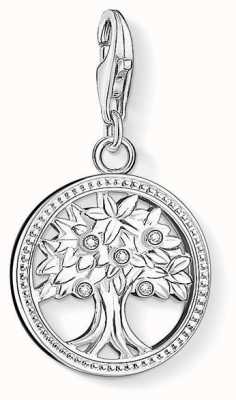 Thomas Sabo Tree Of Life Charm White 925 Sterling Silver/ Zirconia 1303-051-14