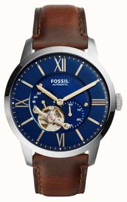 Fossil Townsman Automatic | Skeleton Dial | Brown Leather Strap ME3234 -  First Class Watches™ USA | Automatikuhren