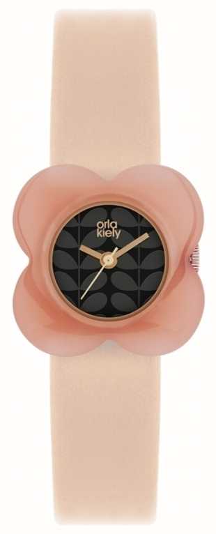 Orla Kiely Womens Poppy Pink Leather Strap Ok2060 First Orla Kiely Womens Poppy Pink Leather Strap Ok2060 First