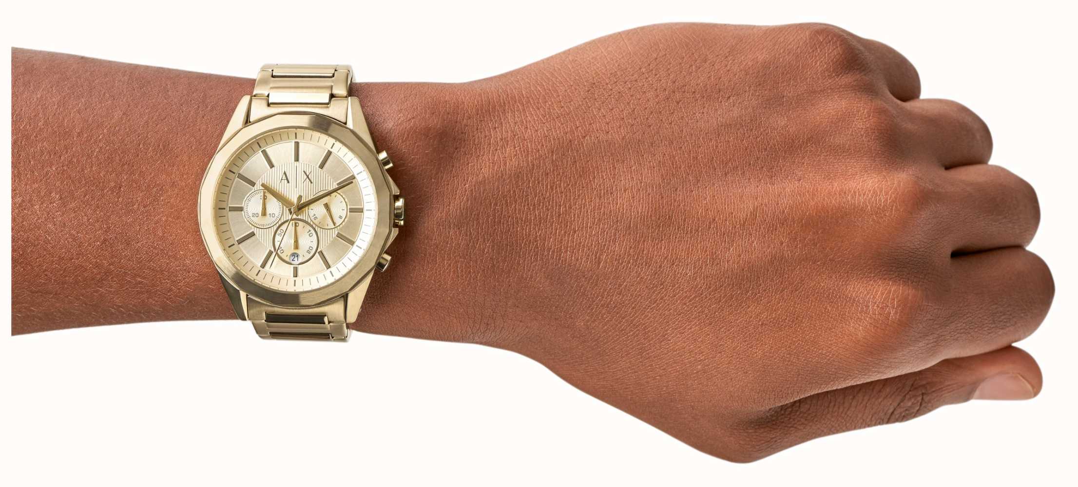 Armani Exchange Men\'s | Gold Chronograph Dial | Gold Tone Bracelet AX2602 -  First Class Watches™ USA | Quarzuhren