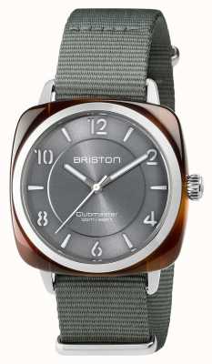 Briston Unisex Clubmaster Chic Grey Acetate Steel With Nato Strap 17536.SA.T.11.NG