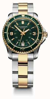 Victorinox Women's Maverick Green Dial Stainless Steel Bracelet 241612