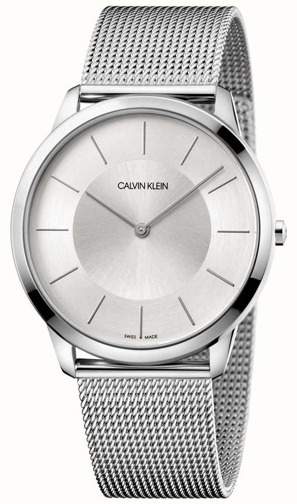 Minimal Grey Bracelet K3m2t126 Calvin Mesh Dial Mens Klein Silver qVMLpGSUz