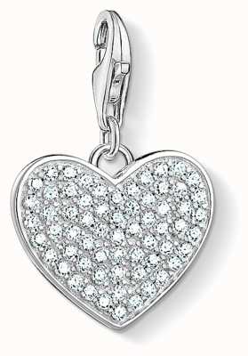 Thomas Sabo Heart Pavé Sterling Silver Charm 1570-051-14