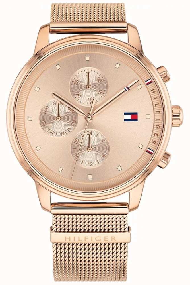 tommy hilfiger women's watch rose gold