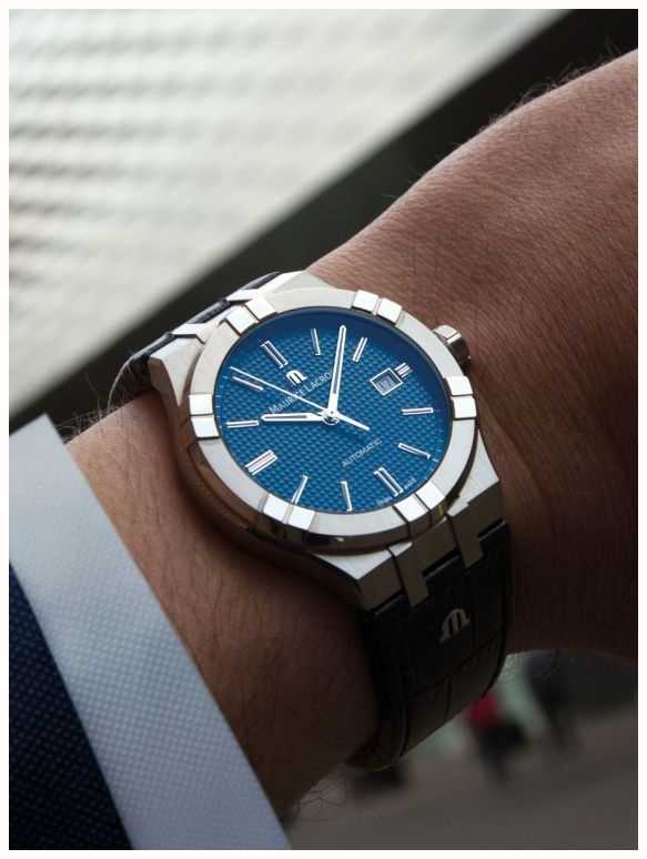 Maurice Lacroix Aikon - (42mm) Dial / AI6008- First Clous Blue SS002-430-1 Watches™ Paris Automatic De USA Class