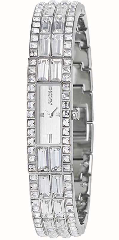 Dkny Womens Silver Stone Set Bracelet Watch Ny3715 First Cl Dkny Ny3715