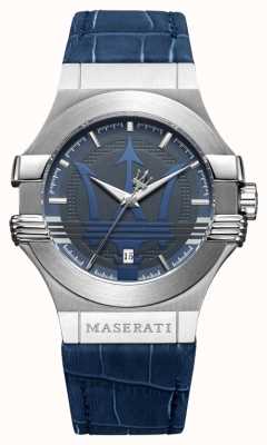Maserati Men's Potenza 42mm | Stainless Steel | Blue Dial | Blue Strap R8851108015