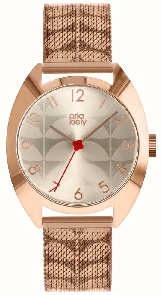 Orla Kiely Las Cheyne Watch Rose Gold Stainless Steel Orla Kiely Las Cheyne Watch Rose Gold Stainless Steel