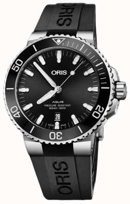 ORIS Aquis Date Automatic (43.5mm) Black Dial / Black Rubber Strap 01 733 7730 4134-07 4 24 64EB