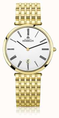 Michel Herbelin | Men's | Epsilon | Extra Flat Gold PVD Bracelet | 19416/BP01N