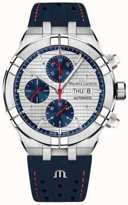 Maurice Lacroix Aikon Automatic Limited Edition Blue/Red Dial Blue Strap AI6038-SS001-133-1