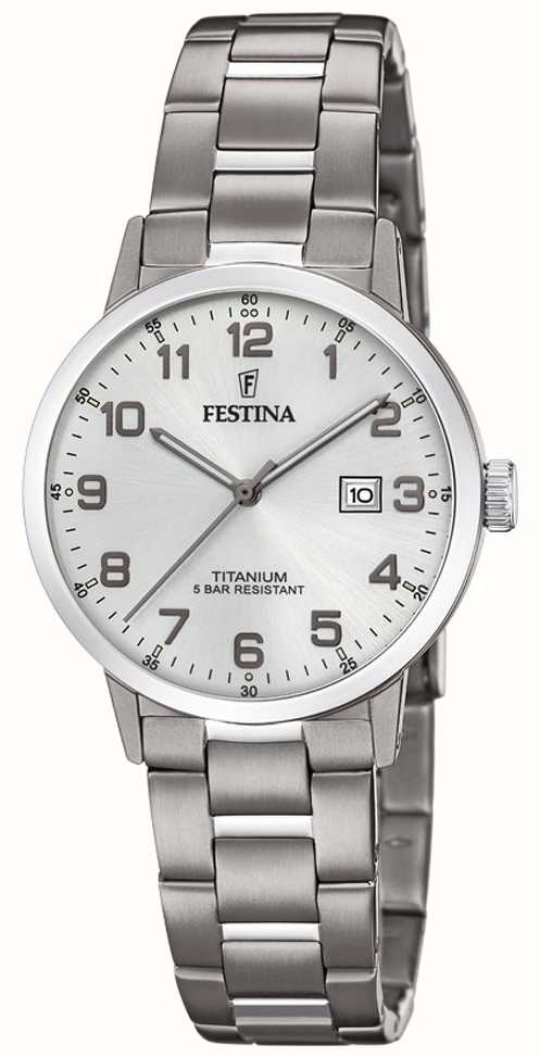 Festina | Women's Titanium Watch Silver Dial Titanium Bracelet | F20436/1 - First Class Watches™ USA