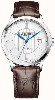 Baume & Mercier | Men's Classima | Automatic | Brown Leather | Silver Dial | M0A10214