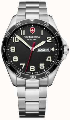 Victorinox | Men's Fieldforce | Stainless Steel Bracelet | Black Dial | 241849
