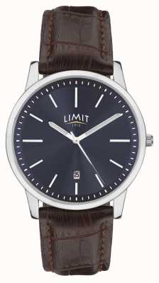 Limit | Men's Brown Leather Strap | Blue Dial | Silver Case | 5745.01