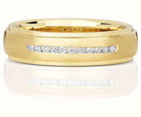James Moore TH 9k Yellow Gold Channel Set Diamond Band RD706
