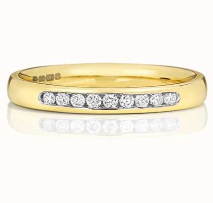James Moore TH 9k Yellow Gold 25% Diamond Channel Set Eternity Ring W218