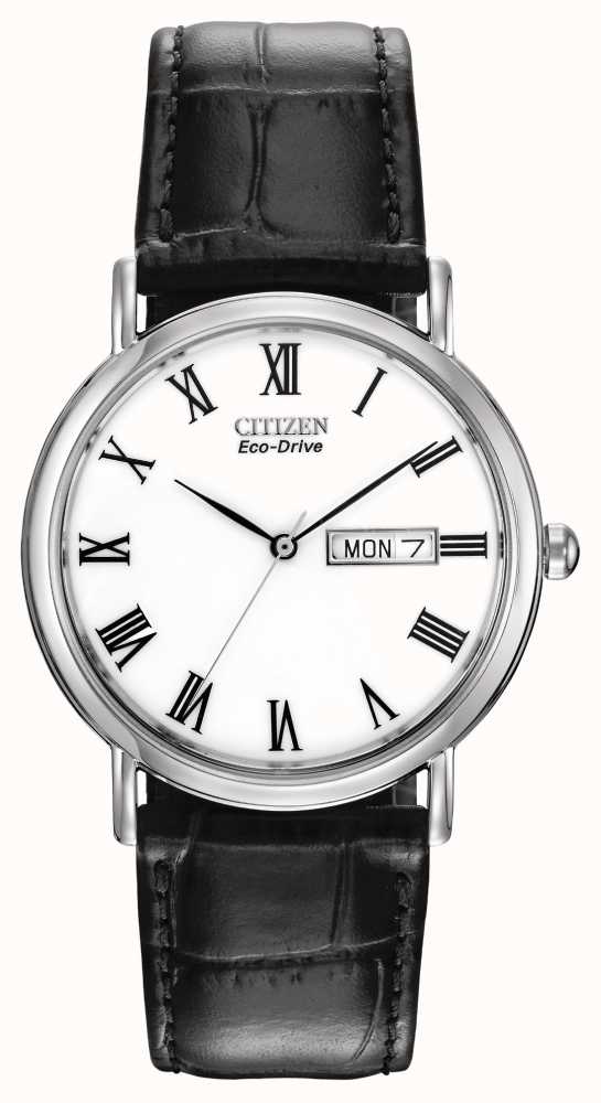 Citizen eco drive white on sale face