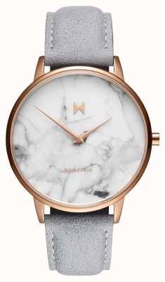 MVMT Boulevard Beverly Marble | Grey Leather Strap | Marble Dial D-MB01-RGLAMA