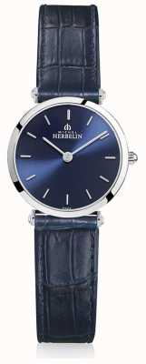Michel Herbelin | Women's | Epsilon | Blue Leather Strap | Blue Dial | 17106/15BL