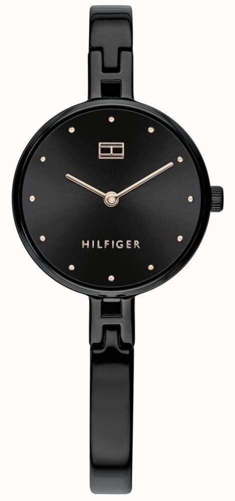 all black tommy hilfiger watch