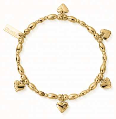 ChloBo | Sterling Silver Gold Plated ' Life Lover' Bracelet | GBLRSR2555