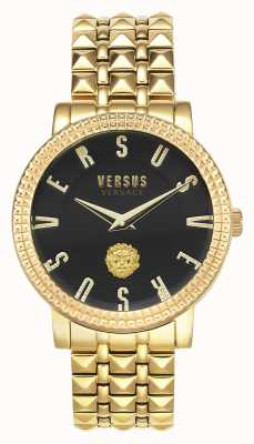 Versus Versace | Women's Pigalle | Gold Tone Bracelet | Black Dial | VSPEU0519