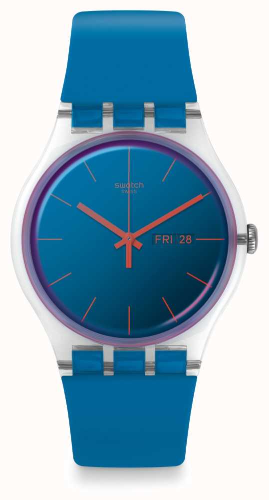 Swatch | New Gent | Polablue Watch | Blue Silicone Strap