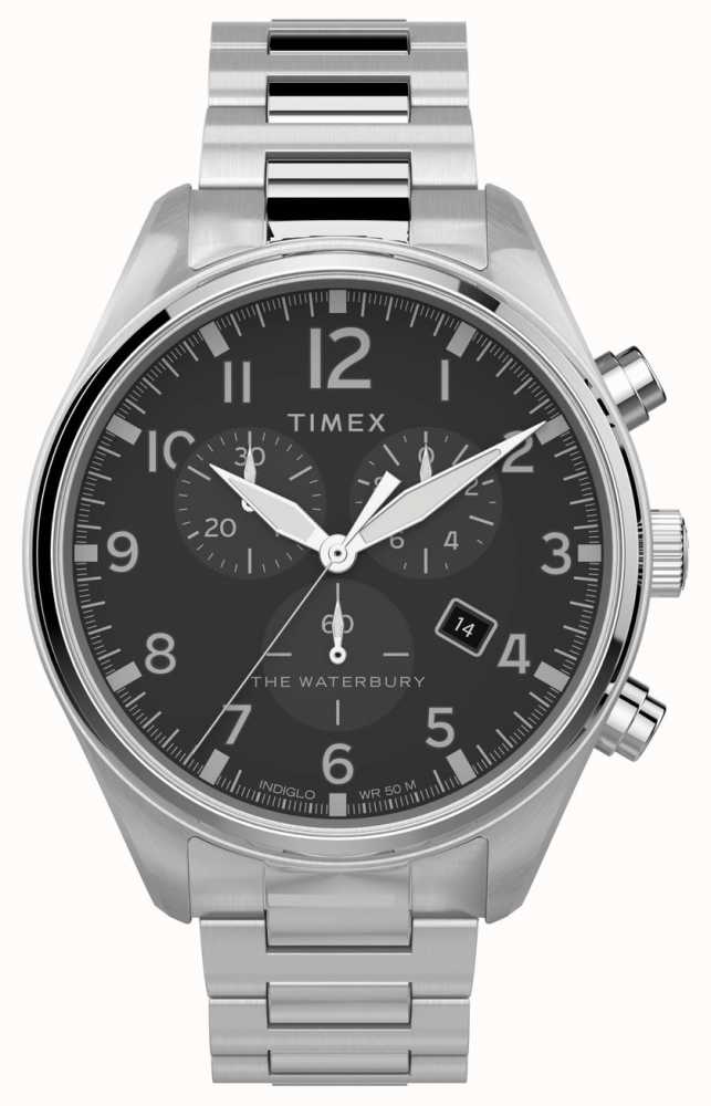 Waterbury Traditional Chrono 42mm | Stainless Steel TW2T70300 - First Class Watches™ USA