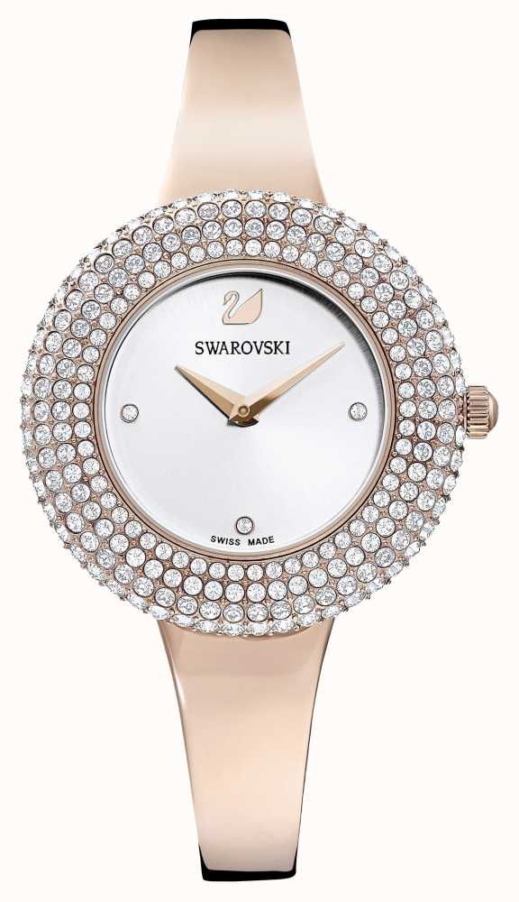 verdrievoudigen Vierde indruk Swarovski | Crystal Rose | Rose Gold Tone Bracelet | Silver Dial | 5484073  - First Class Watches™ USA