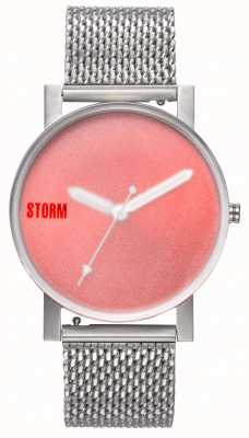 STORM | New Blast V2 Mesh Red | Silver Mesh Bracelet | Red Dial | 47457/R