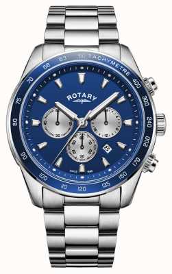 Rotary | Men's Henley | Blue Chronograph Dial | Stainless Steel | GB05109/05