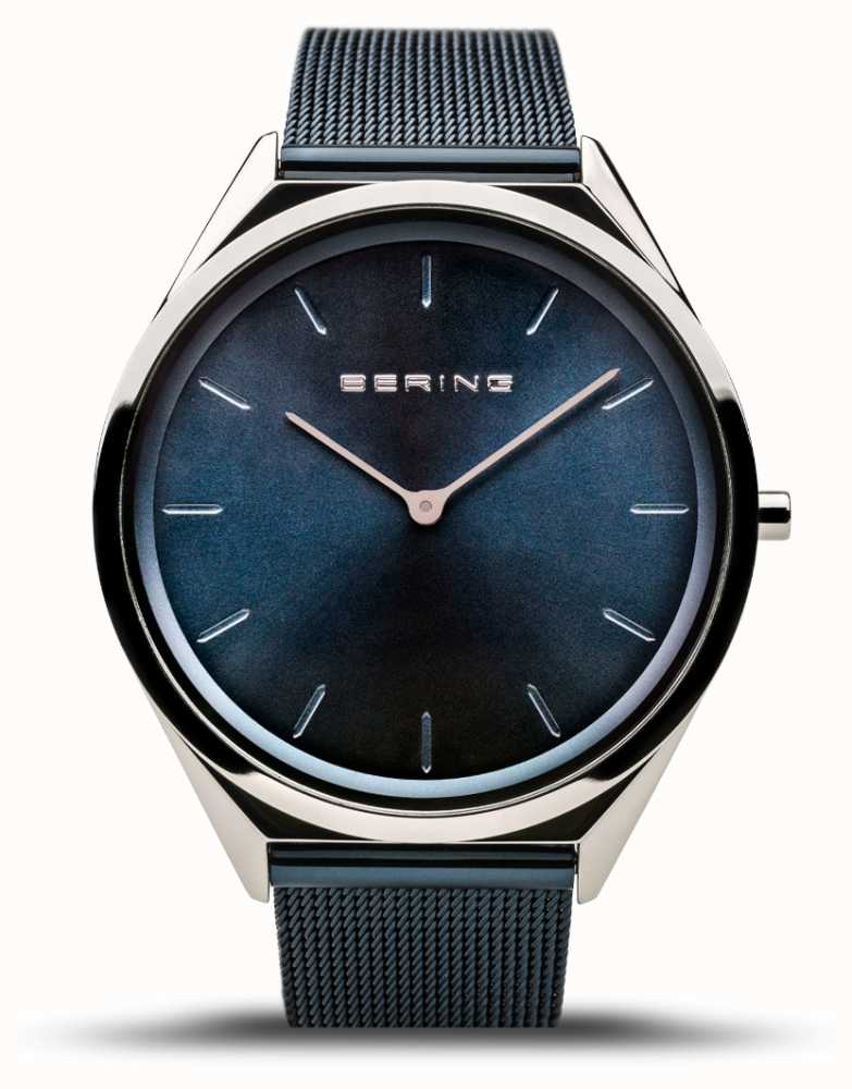Bering | Unisex | Ultra-Slim | Blue Mesh Bracelet | 17039-307