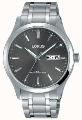 lorus men's stainless steel bracelet chronograph watch