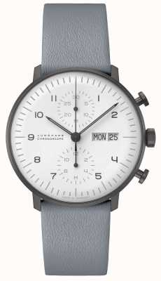 Junghans Max Bill Chronoscope | 40mm Black & White Sapphire (English Date) EX-DISPLAY 27/4008.03 - EX DISPLAY