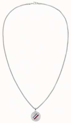 Tommy Hilfiger | Men's Casual | Stainless Steel Circle Pendant Necklace | 2790212