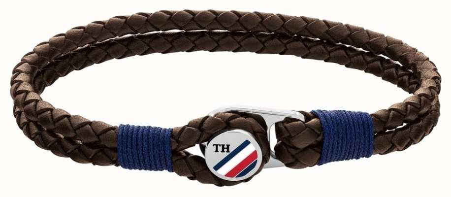 Tommy Hilfiger | Casual |  Brown Button Leather Bracelet 2790196S