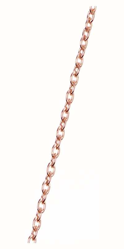 Les Georgettes Rose Gold Plated Chain Necklace 50 53cm First Class Watches Usa